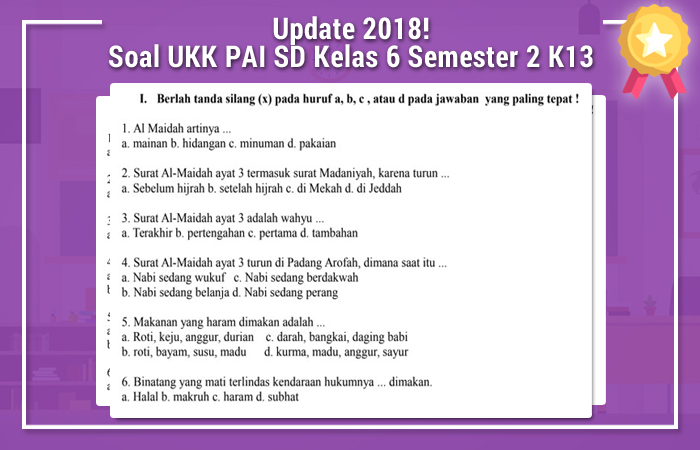 5 Bocoran Soal PAI Kelas 6 Semester 2 K13 yang Wajib Dikuasai Sebelum Ujian
