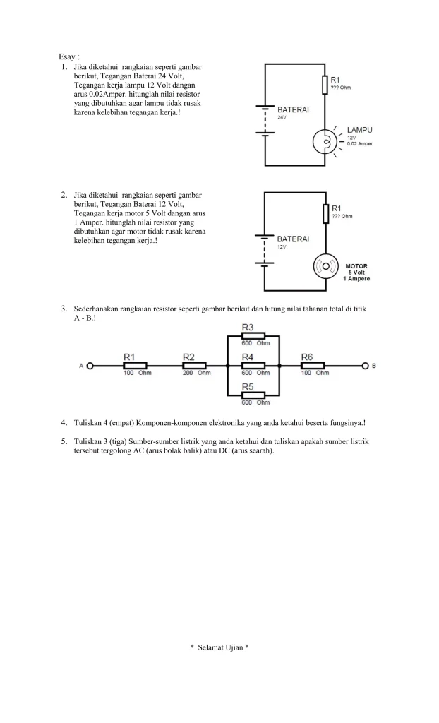 5 Contoh Soal Elektronika SMP Kelas 7 Semester 1 yang Wajib Dikuasai Sebelum Ujian