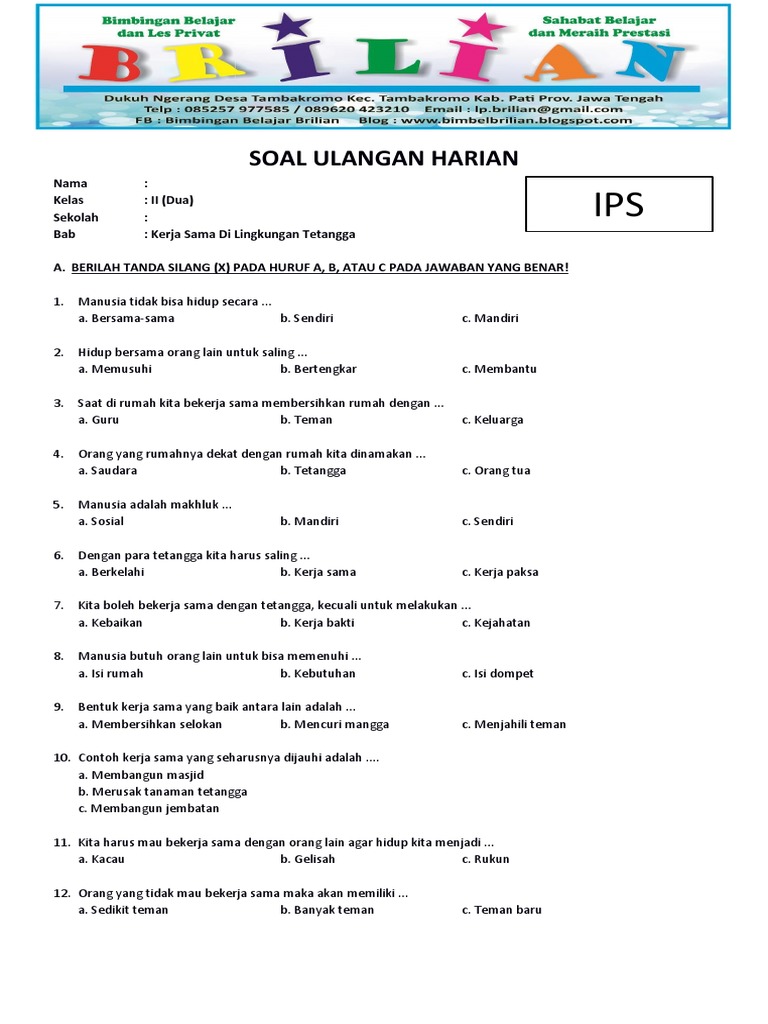 5 Fakta Mengejutkan Soal IPS Kelas 2 Semester 2 yang Wajib Diketahui Orang Tua