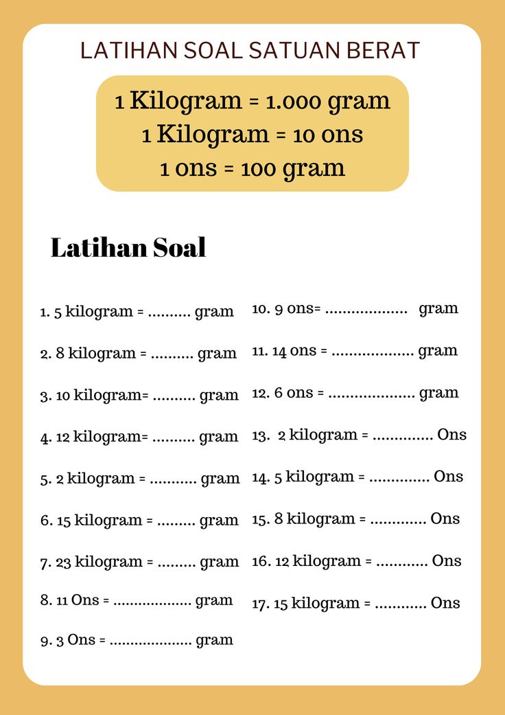 7 Latihan Soal Cerita Satuan Berat Kelas 4 SD yang Wajib Dikuasai Sebelum Ujian