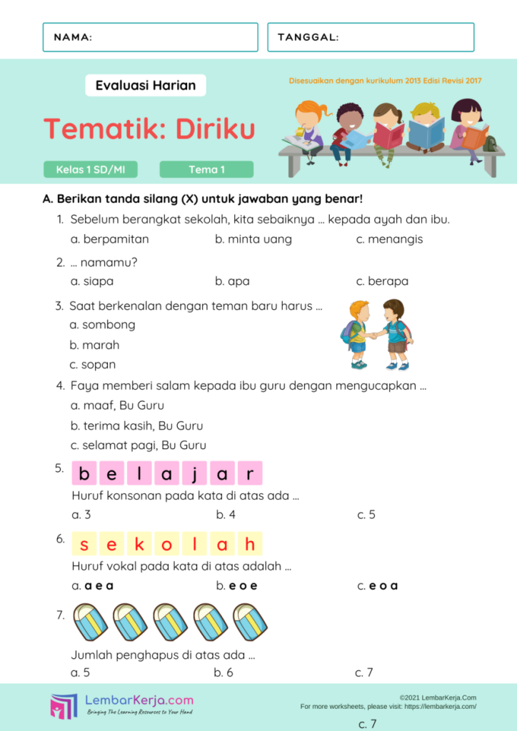 Contoh Soal Esay Kelas 1 Tema 2: 5 Trik Jitu Agar Anak Tembus Nilai Sempurna di Ulangan 2026
