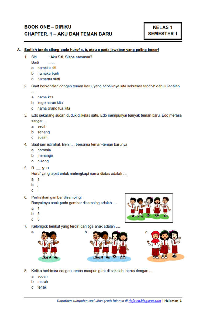 Ini 5 Contoh Soal Esai Kelas 1 SD yang Sering Muncul di Ujian, Ternyata Banyak Orang Tua Salah Mengajari!