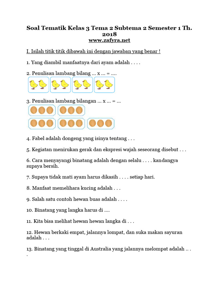 Rahasia Jawab Cepat Soal Tematik Kelas 3 Tema 2 Sub 1 dan 2 Agar Nilai Langsung Bagus