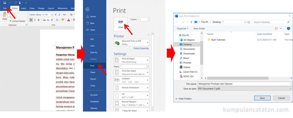 Terbukti 7 Langkah mengubah word menjadi pdf lewat printer Sebelum Kehilangan Dokumen