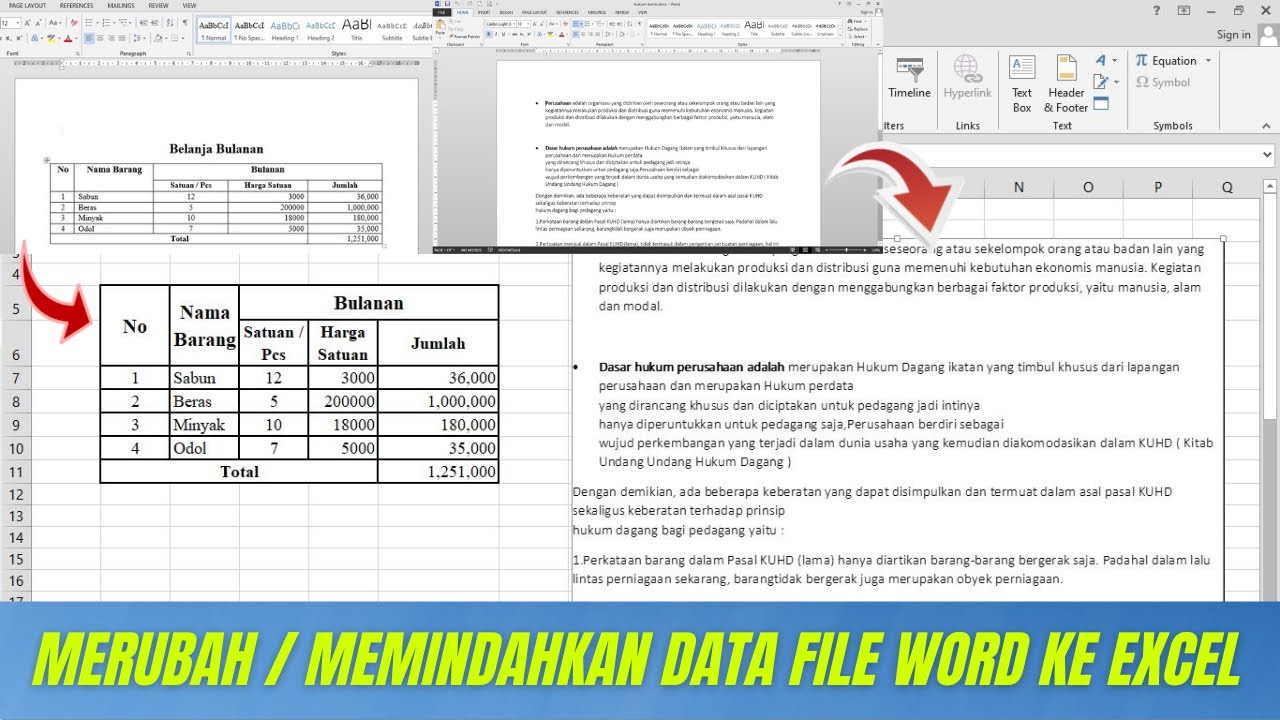 Terbukti Mudah! 7 Langkah Praktis Mengubah Word Menjadi Excel Tanpa Ribet