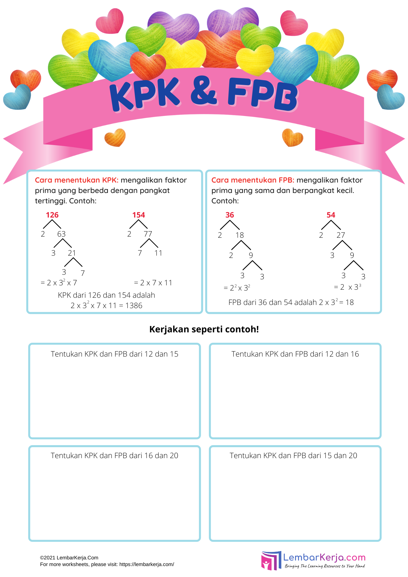 Ternyata Ini Rahasia Jitu Kuasai Latihan Soal FPB dan KPK Kelas 4 SD dengan Cepat dan Tepat