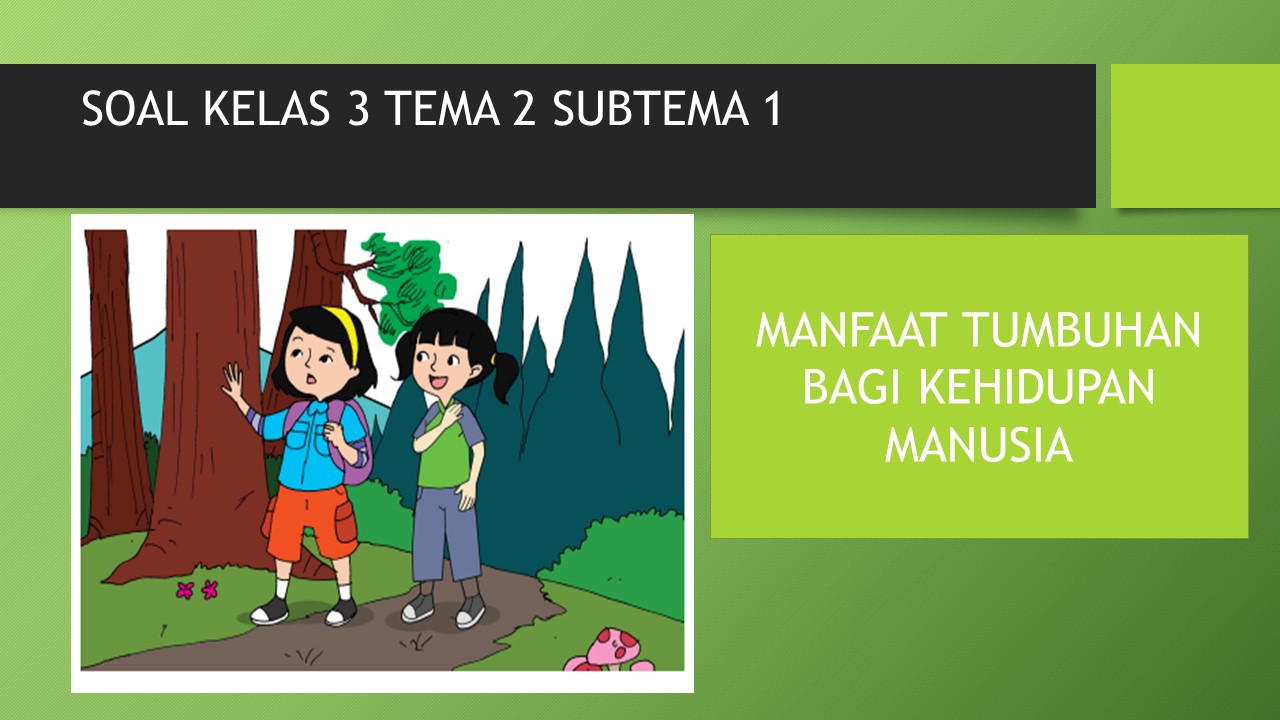 Wajib Tahu! Kumpulan Soal Tematik Kelas 3 Tema 2 Sub Tema 1 Paling Akurat