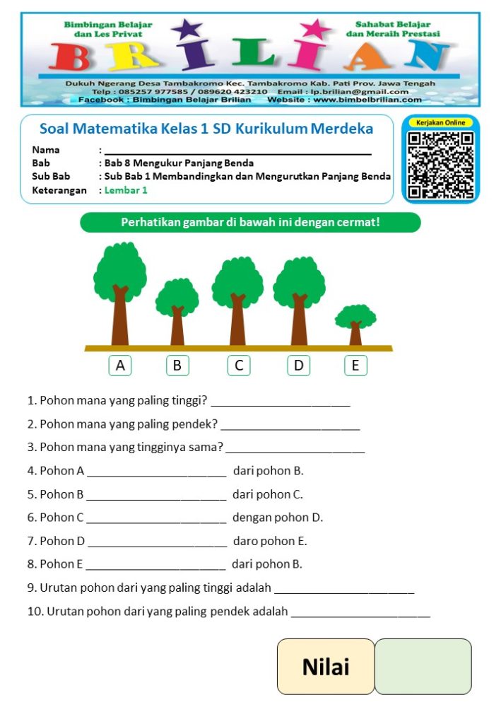 aplikasi soal sd kelas 1
