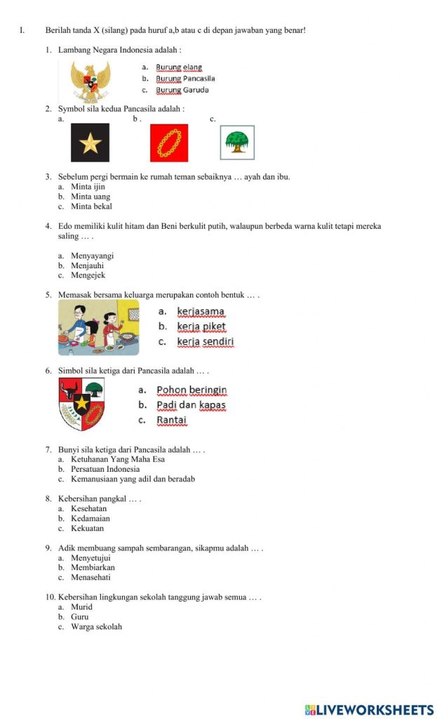 contoh soal esay pkn bab 1 kelas 10